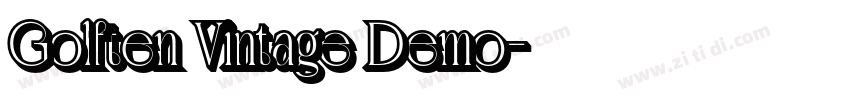 Golften Vintage Demo字体转换